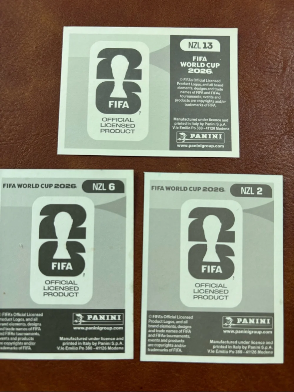 Panini Kids Toys Soccer Sticker Cards - Teal, Red, White, Blue